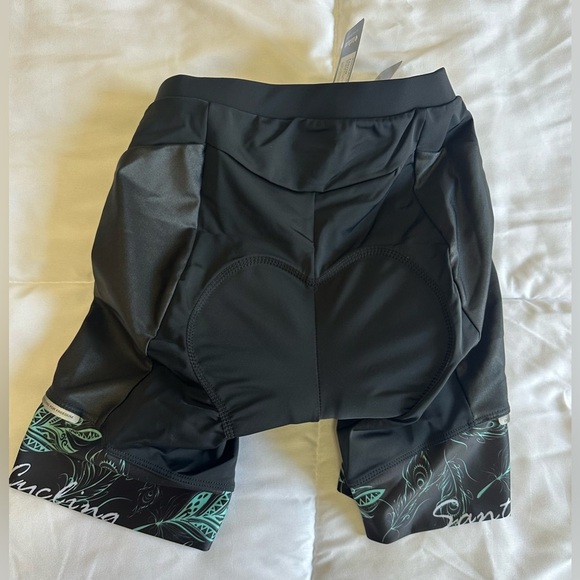New Santic Hana Blue Women Padded Cycling Short Sz XS - Picture 4 of 5